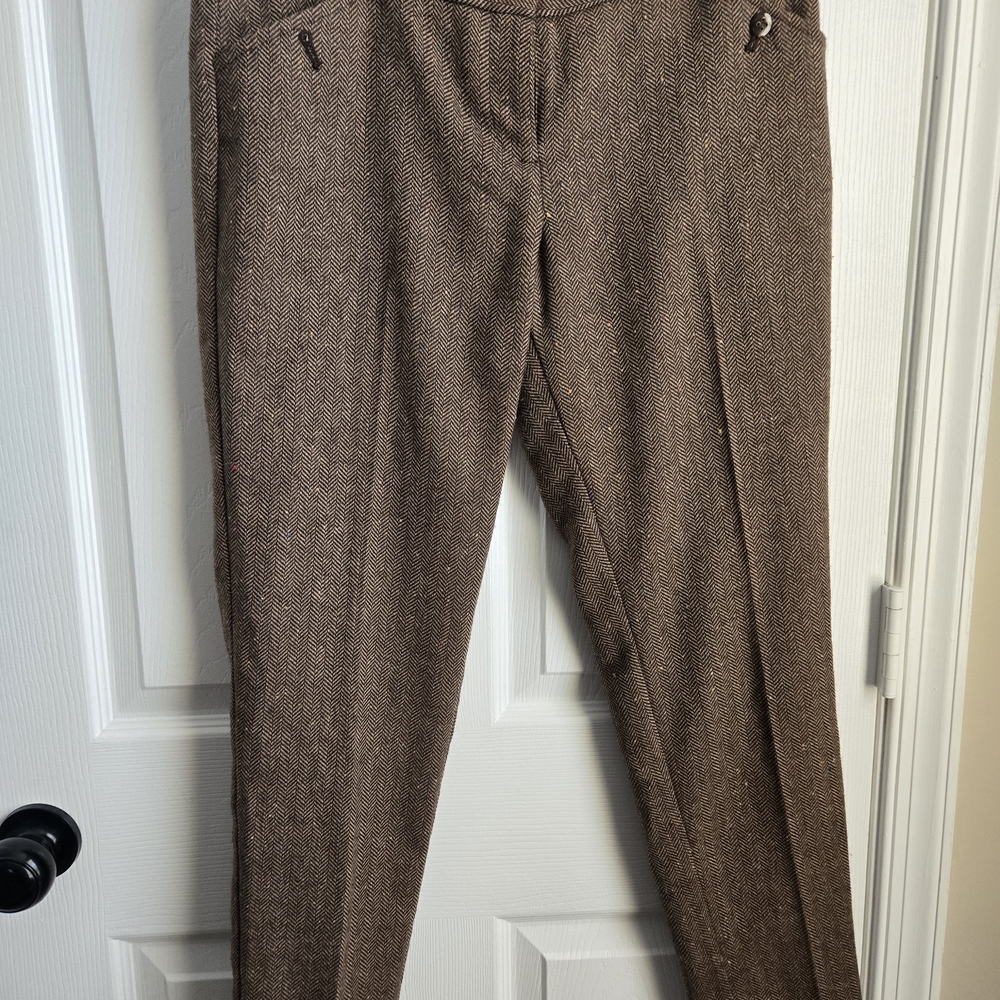 The Limited Brown Tweed Drew Fit Straight Leg Women's Pants